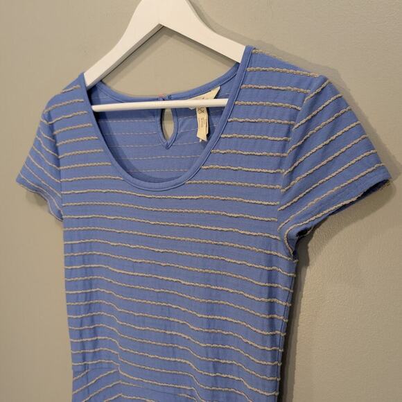 Matilda Jane Dress Exploration Knee Length Blue Stripe Coastal Chic - Size S - Picture 3 of 6